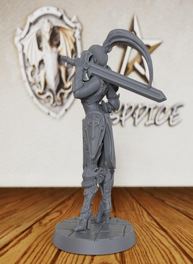 AUSPDICE Dungeons and Dragons Human Warrior Miniature-Unpainted DND Minis, Tabletop RPG Game Fantasy Figure, Perfect RPG Gift for Role Playing Gamers & Martial Lore Enthusiasts - AS384 - Image 5